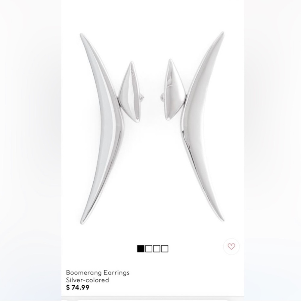 Mugler H&M boomerang earrings in hand!